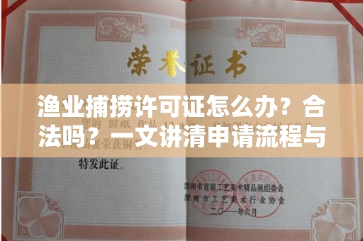 全国渔业捕捞许可证怎么办?合法吗?一文讲清申请流程与合规要点